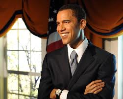 Wax figure of President Barack Obama