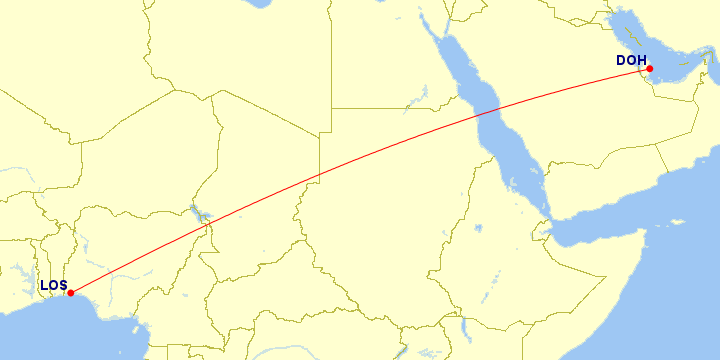 Lagos to Qatar